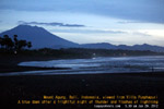 A blue dawn after night of thunderstorms, Bali Mt Agung viewed from Villa Pushpapuri, toapayohvets, singapore