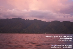 Lake Inle is famous for its beautiful sunset and serene sky. Myanmar. Asiahomes.com