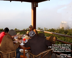 Mt Popa, Mahagiri Shrine, Monkeys, Myanmar. Asiahomes Travel. 