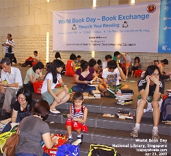 World Book Day, Book exchange, National Library, Singapore. Toa Payoh Vets 