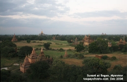 December 2008 Sunset at Bagan, Myanmar. Toa Payoh Vets 