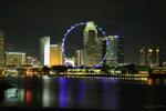 night views of singapore flyer by Carlos. toapayohvets