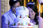 A lovely couple who sang a duet as they entered the reception room, toapayohvets